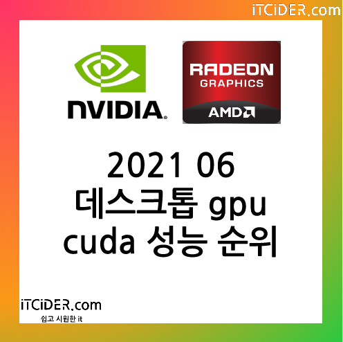 2021 06 데스크톱 gpu cuda 성능 순위 1